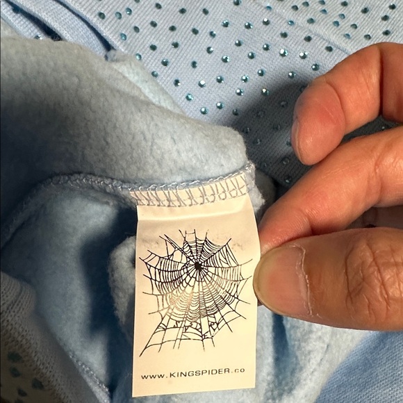 SP5DER VVS Light Blue Hoodie New - Picture 6 of 6